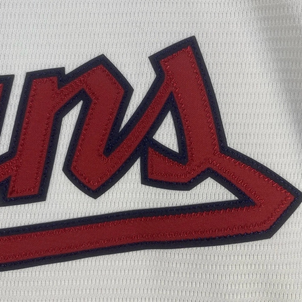 Nike Cleveland Guardians Baseball Jersey Mens Large White MLB Button Front NWOT - Picture 6 of 11
